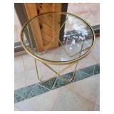 Gold Butterfly Leg Occasional Table