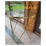 Gold Butterfly Leg Occasional Table