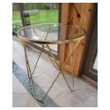 Gold Butterfly Leg Occasional Table