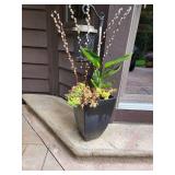 Black Commercial Resin Outdoor Planters