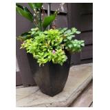 Black Commercial Resin Outdoor Planters