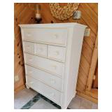 Charming French Vanilla 5 Drawer Dresser
