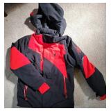 Black and Red Kids Spyder Winter Jacket ~ 18