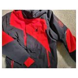 Black and Red Kids Spyder Winter Jacket ~ 18
