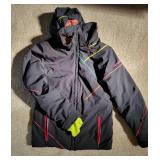 Black and Neon Band Kids Spyder Winter Jacket ~ 18