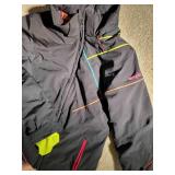 Black and Neon Band Kids Spyder Winter Jacket ~ 18