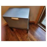 Gun Metal Blue Occassional Chest Table