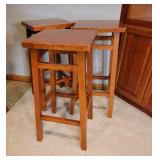 Wood Saddleseat Barstools ~ 29 tall