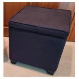 Black Storage Cube Ottoman