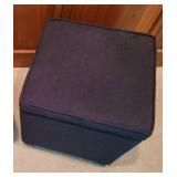Black Storage Cube Ottoman