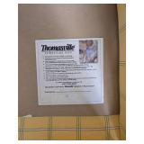 Classic Yellow Gingham Upholstered Armchair - Thomasville