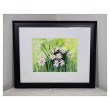 Peaceful Fine Art Watercolor Print - Sylvia Nelson - Spectacular Daisies in Brilliant Bloom