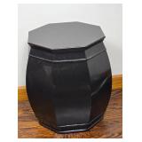 Stylish Modern Octogonal Side Table - Black