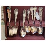 Vintage Rogers Silver Plate Heritage Flatware Service for 8