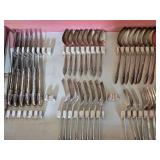 Vintage Rogers Silver Plate Flatware Service for 8