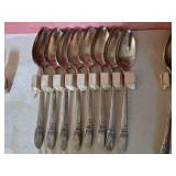 Vintage Rogers Silver Plate Flatware Service for 8