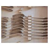Vintage Rogers Silver Plate Flatware Service for 8