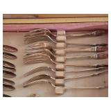 Vintage Rogers Silver Plate Flatware Service for 8