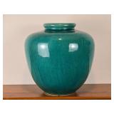 Lovely Sea Green Glazed Ceramic Vase