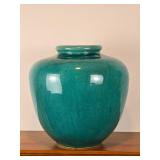 Lovely Sea Green Glazed Ceramic Vase