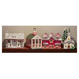 Department 56 Christmas Snow Village Collection - Red Barn - Colonial Church - Cumberland - Snowhouse