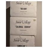 Department 56 Christmas Snow Village Collection - Red Barn - Colonial Church - Cumberland - Snowhouse