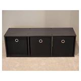Modern 3-Cubbie Storage Unit
