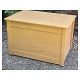 Adorable Blonde Wood Toy Chest