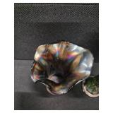 Fenton April Showers Carnival Glass Vases