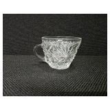 6 Crystalline Tea Cups