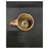 Unique hand-made signed and glazed Stoneware cups and pitchers