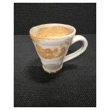 Unique hand-made signed and glazed Stoneware cups and pitchers