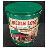 Tub of Lincoln Logs