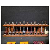 Vintage tobacco pipes & racks