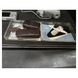 Collection of vintage cameras and accessories