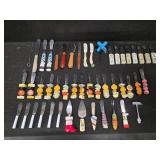 Collection of 44 Butter Knives and some various similar utensils