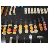 Collection of 44 Butter Knives and some various similar utensils