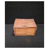 Hand-Carved Wooden Box