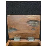 Hand-Carved Wooden Box