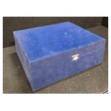 Golden Tea Set in Blue Felt Gift Box