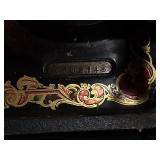 Vintage Deluxe Precision Sewing Machine with light and Carry-case