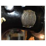 Vintage Deluxe Precision Sewing Machine with light and Carry-case