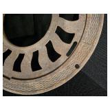 Antique, Cast Iron, round floor grates (4) and Gears (2)