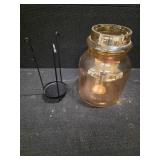 Jar candle holder