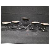 Black Metal Candle Holder w/ Heart shape