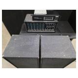 Mixer, Power Amplifier and 2 large speakers