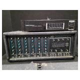 Mixer, Power Amplifier and 2 large speakers