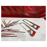 Two Hacksaws with Assorted Replacement Blades Two Hacksaws with Assorted Replacement Blades