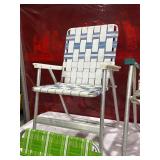 Four Woven Aluminum Patio Chairs in Assorted Colors Four Woven Aluminum Patio Chairs in Assorted Colors