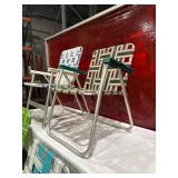 Four Woven Aluminum Patio Chairs in Assorted Colors Four Woven Aluminum Patio Chairs in Assorted Colors